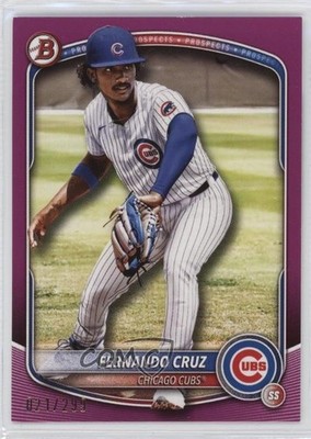 2025 Bowman Prospects Fuchsia 21/299 Fernando Cruz #BP-110 lh0