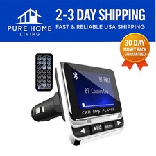 Bluetooth FM Transmitter Car Radio Adapter with Remote Control for Hands-Fr...
