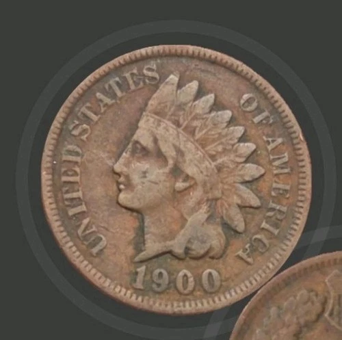 1900 Indian Head Cent Penny Good Condition 1c One Cent US Coin - 1727