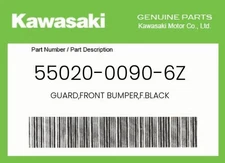 Kawasaki Genuine Guard,Front Bumper,F.Black - 55020-0090-6Z