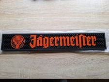 J&auml;germeister Barmatte Abtropfmatte 52x8 cm Bar Spill Mat Logo orange