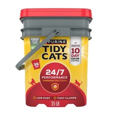 24/7 Performance Clumping Scoop Cat Kitty Litter for Multiple Cats - 35lbs