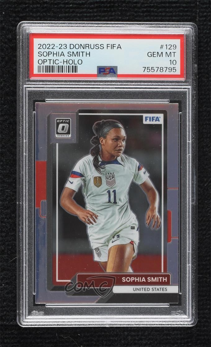 2022 Panini Donruss Optic Holo Prizm Sophia Wilson Smith #129 PSA 10 GEM MT rq1