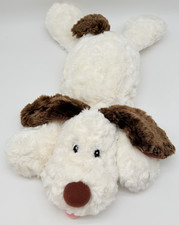 Chosun White Floppy Puppy Dog Plush Stuffed Animal Laying Flat Tongue 22