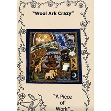 HTF Felted Wool Pattern NOAH S Ark Crazy Appl...
