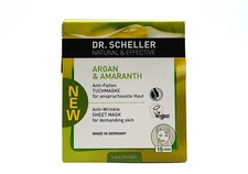 12x Dr. Scheller Argan & Amaranth Sheet Face Masks NEW Skincare