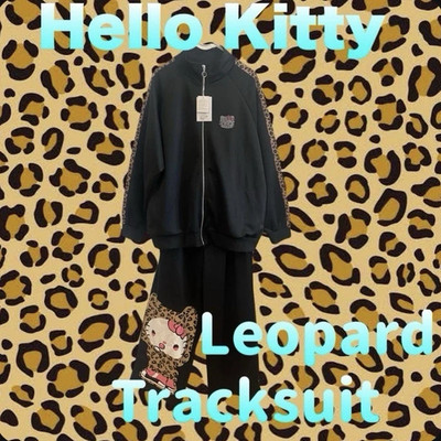 Hello Kitty Tracksuit Leopard rhinestone Sanrio