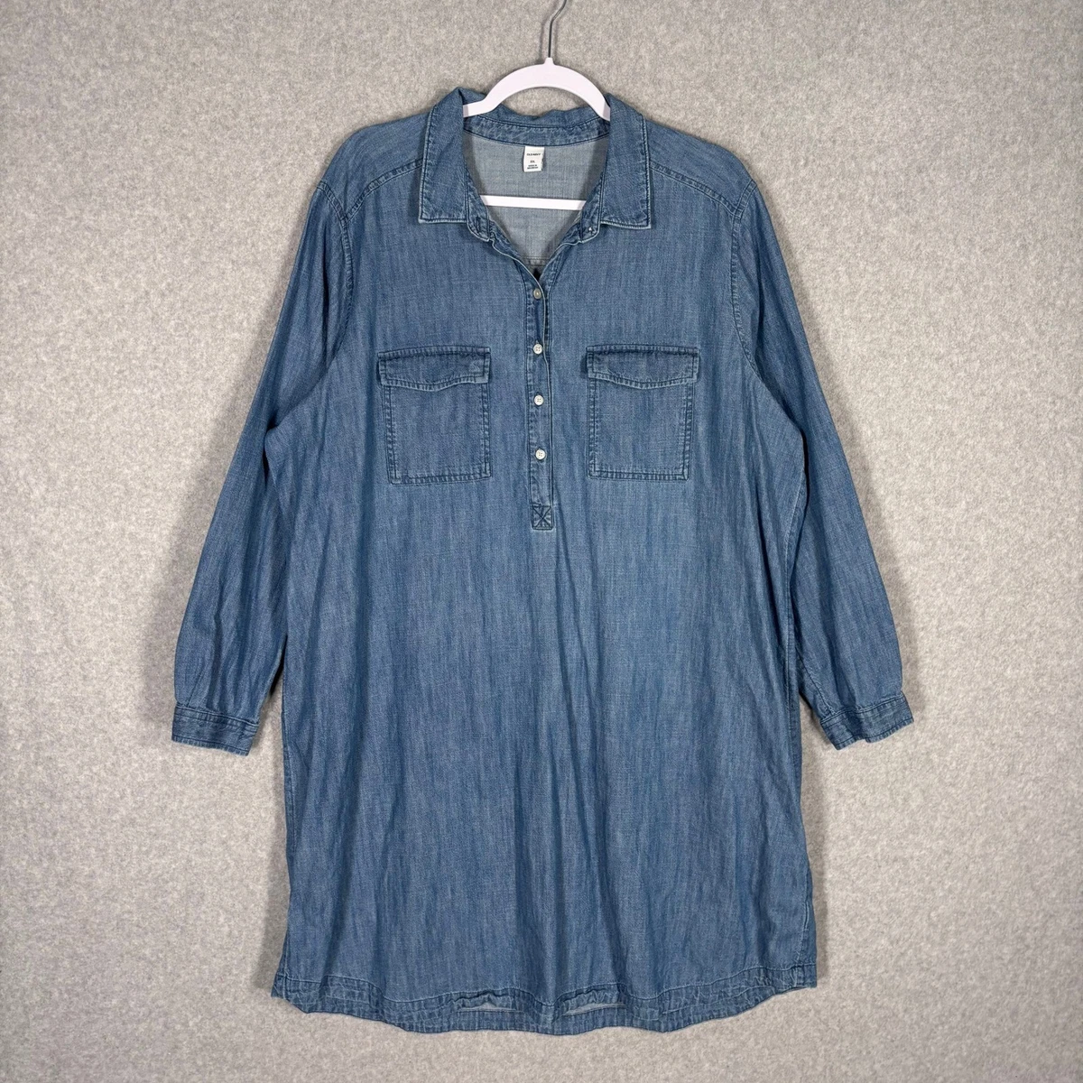 denim jumper dress Aria Denim Overall Jumper Dress
