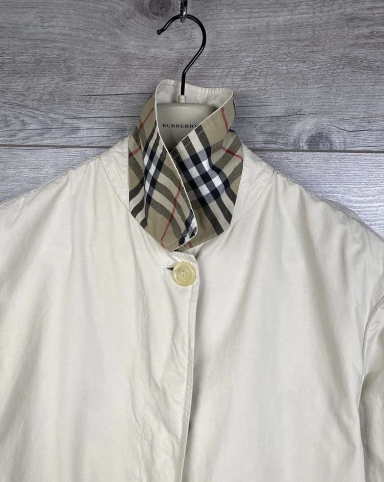 Gabardina vintage Burberry con jaula bajo el cuello para hombre EE. UU. M / UE 48-50 Foto 3 de 4