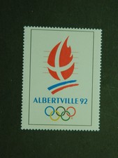Vignette jeux olympiques d'hiver Seizième Olympiade Albertville France 1992
