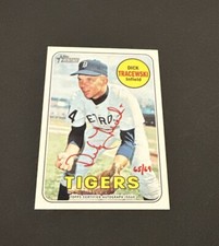 2018 TOPPS HERITAGE DICK TRACEWSKI REAL ONE AUTOGRAPH RED INK AUTO #’d 65/69!