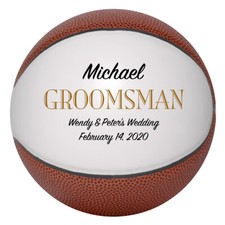 Groomsman Custom Basketball Wedding Gift - Personalized Wedding Favor