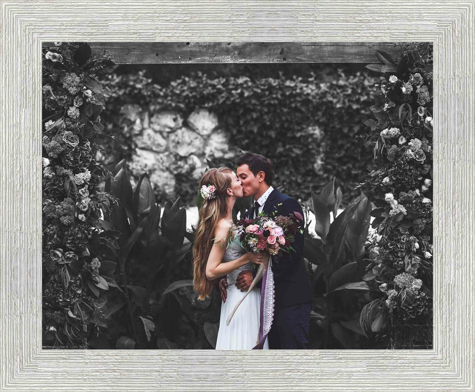 53x18 Weiß Barnwood Picture Frame - With Acrylic Front and Foam Board Backing 53x18 Weiß Barnwood Picture Frame - With Acrylic Front and Foam Board Backing