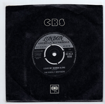 (N706) The Everly Brothers, Leave My Woman Alone - 1957 - 7'' vinyl
