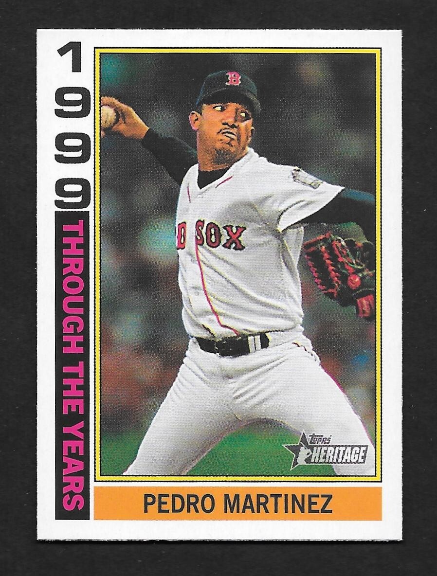 2025 Topps Heritage PEDRO MARTINEZ Through the Years -BOSTON