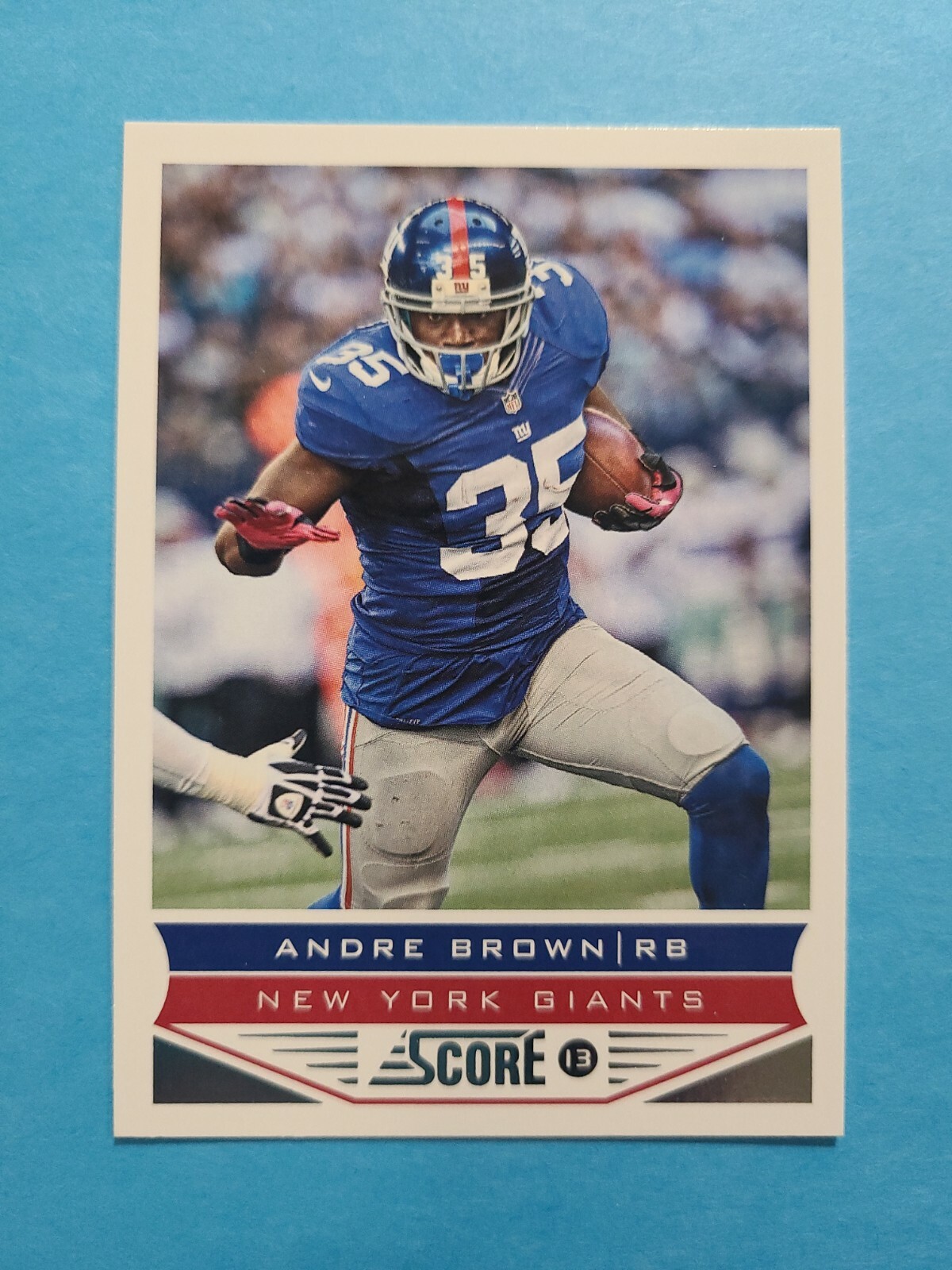 ANDRE BROWN 2013 SCORE FOOTBALL CARD # 142 F0554
