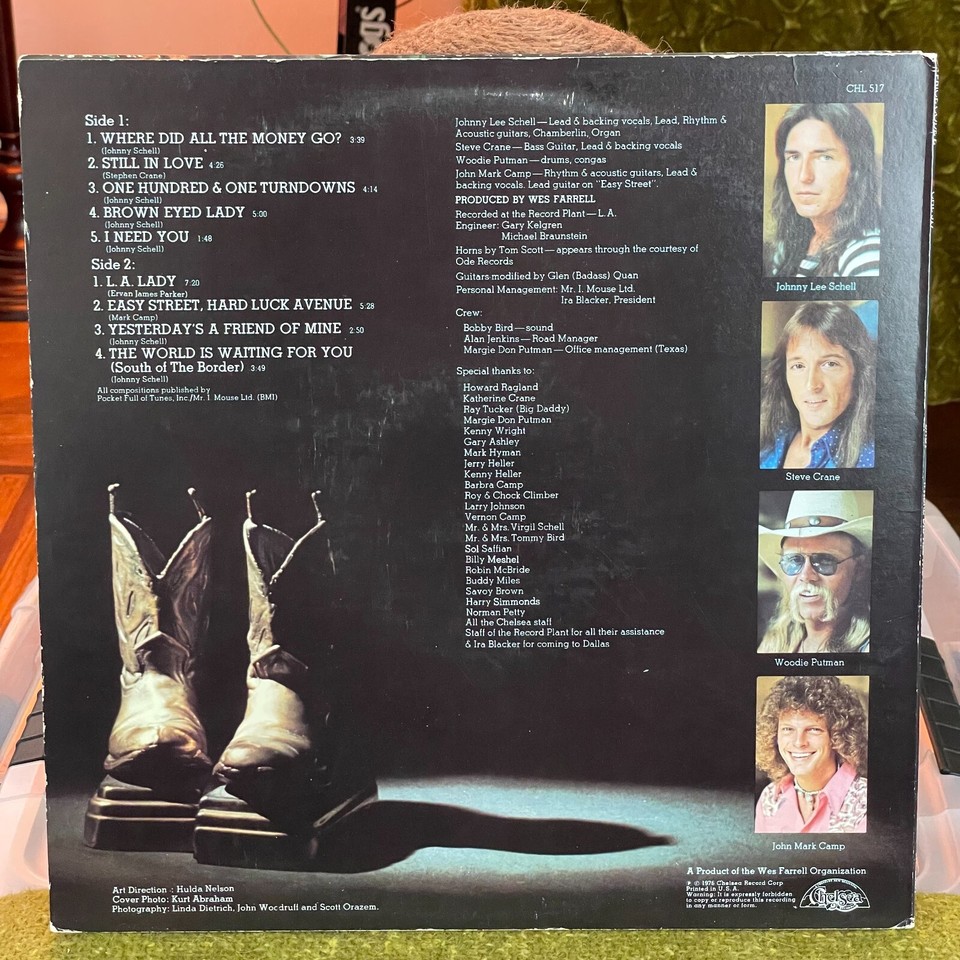 BABY Where Did All The Money Go? LP 1976 Chelsea Records Southern