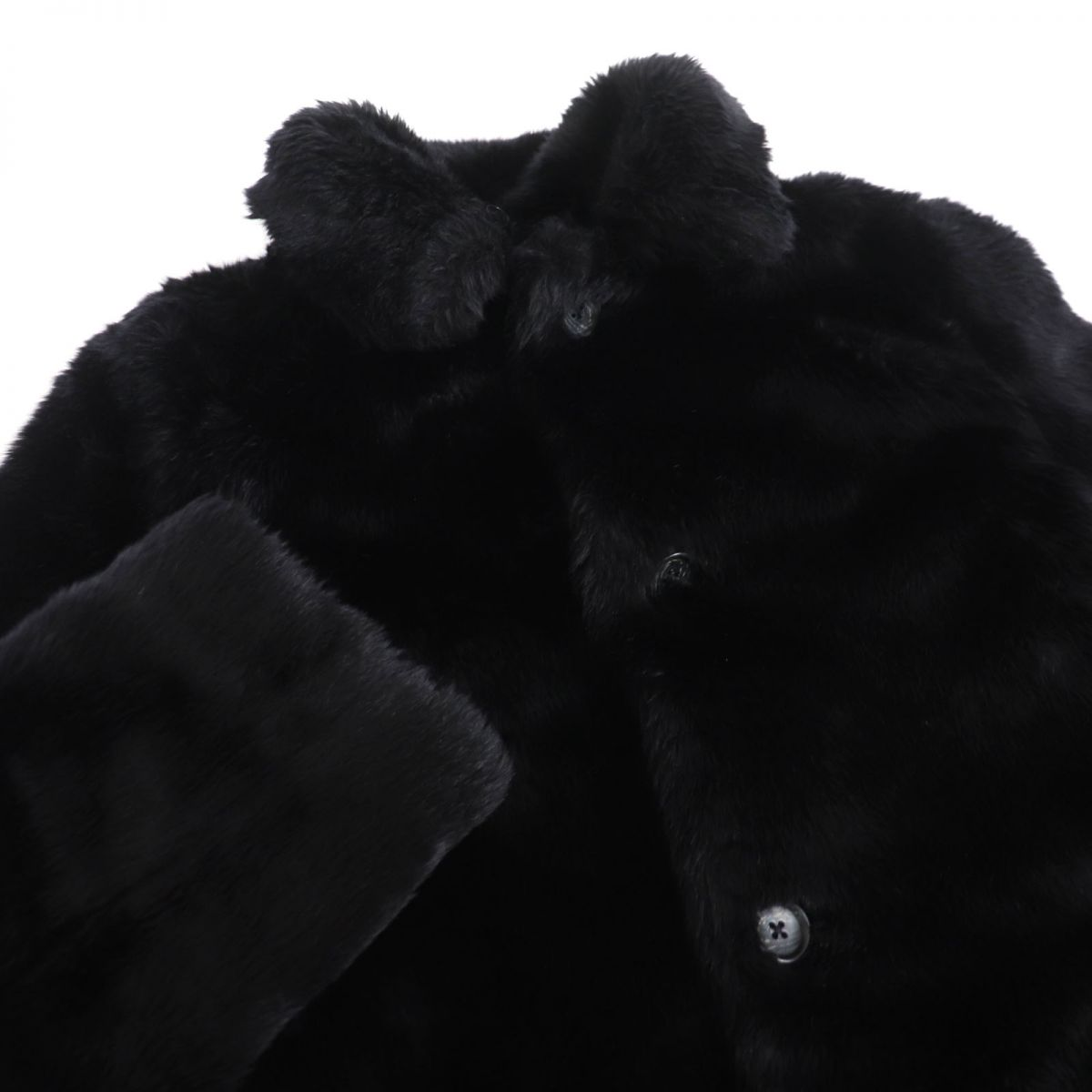 17AW Supreme Hysteric Glamour Faux Fur Jacket Coat Black S | eBay