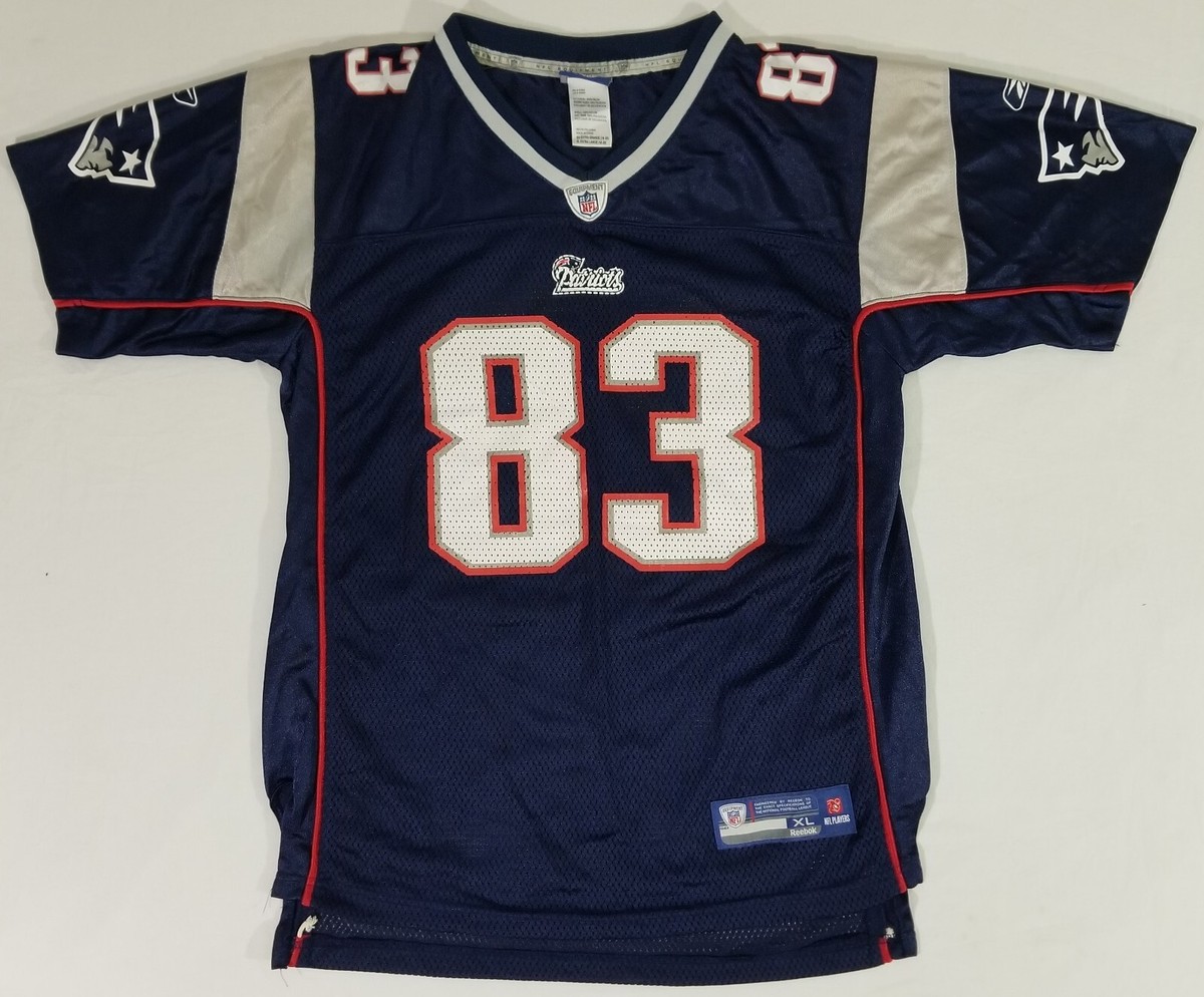 Reebok On Field WES WELKER #83 New England Patriots Football NFL