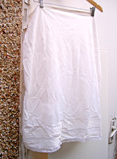 VINTAGE HALF SLIP SKIRT LARGE OFF WHITE IVORY LACE