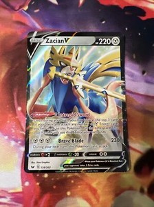 Zacian V 138/202 Sword & Shield NM Ultra Rare Pokemon Card