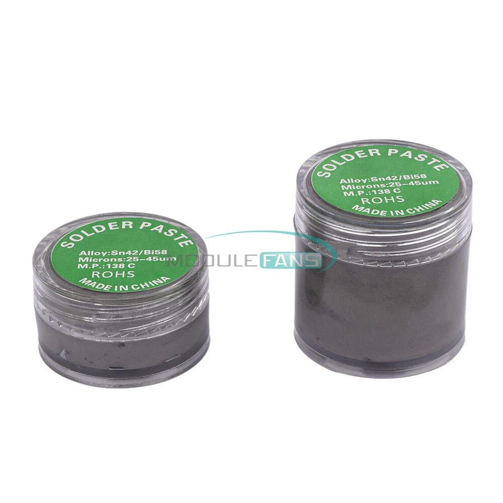 Sn42/Bi58 T4 Lead Free Solder Paste No Clean, 138℃ Melting Point (30gx4packs