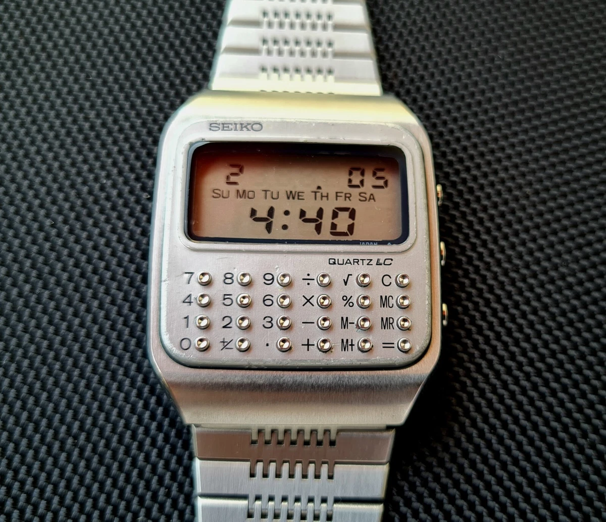 Vintage seiko cheap calculator watch