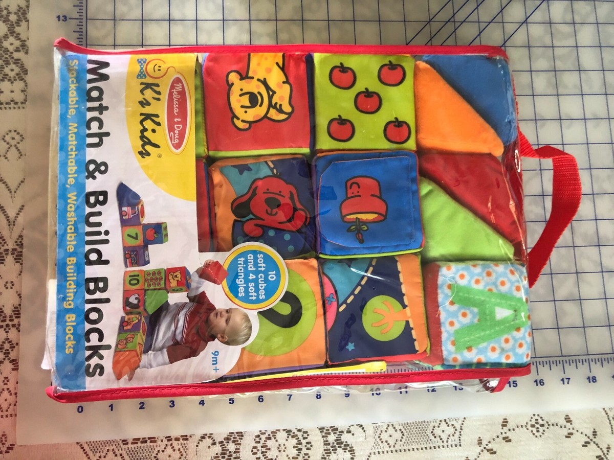 Year Old Shop Melissa Doug K's Kids Match And Build Soft Blocks
