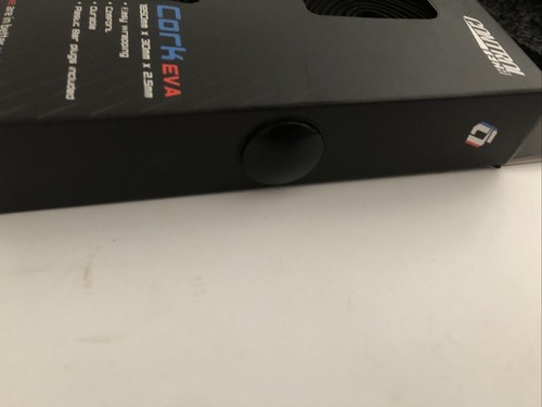 ControlTech Cork Eva Handlebar Tape Black With Plastic Bar Plugs - Picture 3 of 5