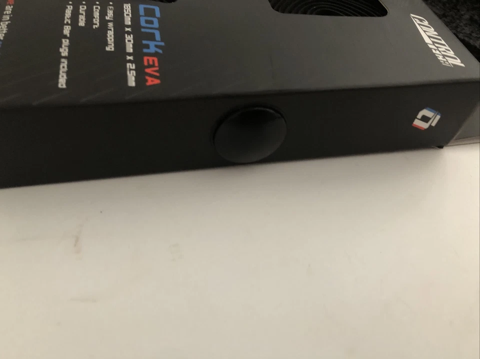 ControlTech Cork Eva Handlebar Tape Black With Plastic Bar Plugs - Image 3 of 4