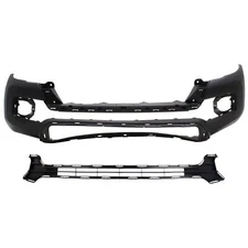 Front Bumper Cover Kit For 2016-2023 Toyota Tacoma Primed With Fog Light Holes