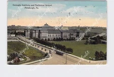 PPC Postcard PA Pennsylvania Pittsburg Carnegie Institute Technical School Aeria