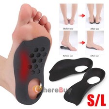 3/4 Orthotic Shoe Insoles Inserts Flat Feet High Arch Support Plantar Fasciitis