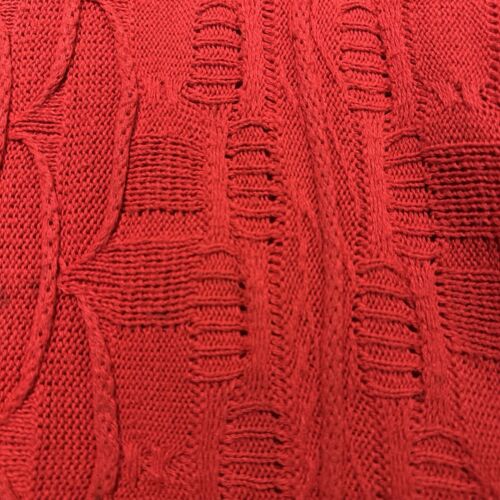 Vintage 90s Coogi 3D Textured Knit Red Sweater Short Sleeves Size XL - Picture 4 of 21