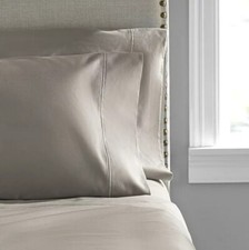 Hotel Style 600 Thread Count 100 Cotton 2 Count King Pillow Cases Gray