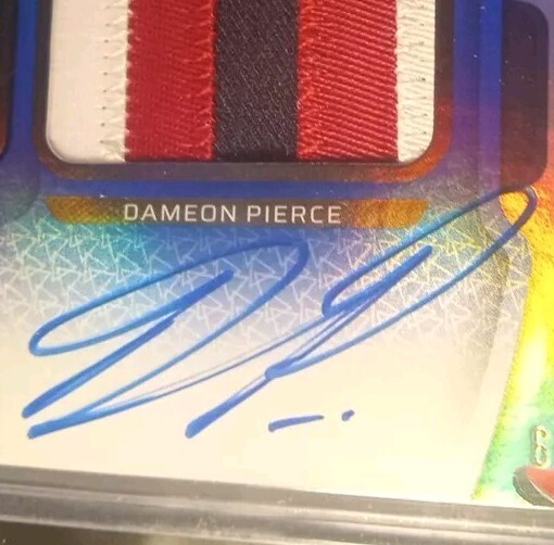2022 Panini Certified Autograph Dameon Pierce #225 Rookie Auto Patch /99 🏈 view 3