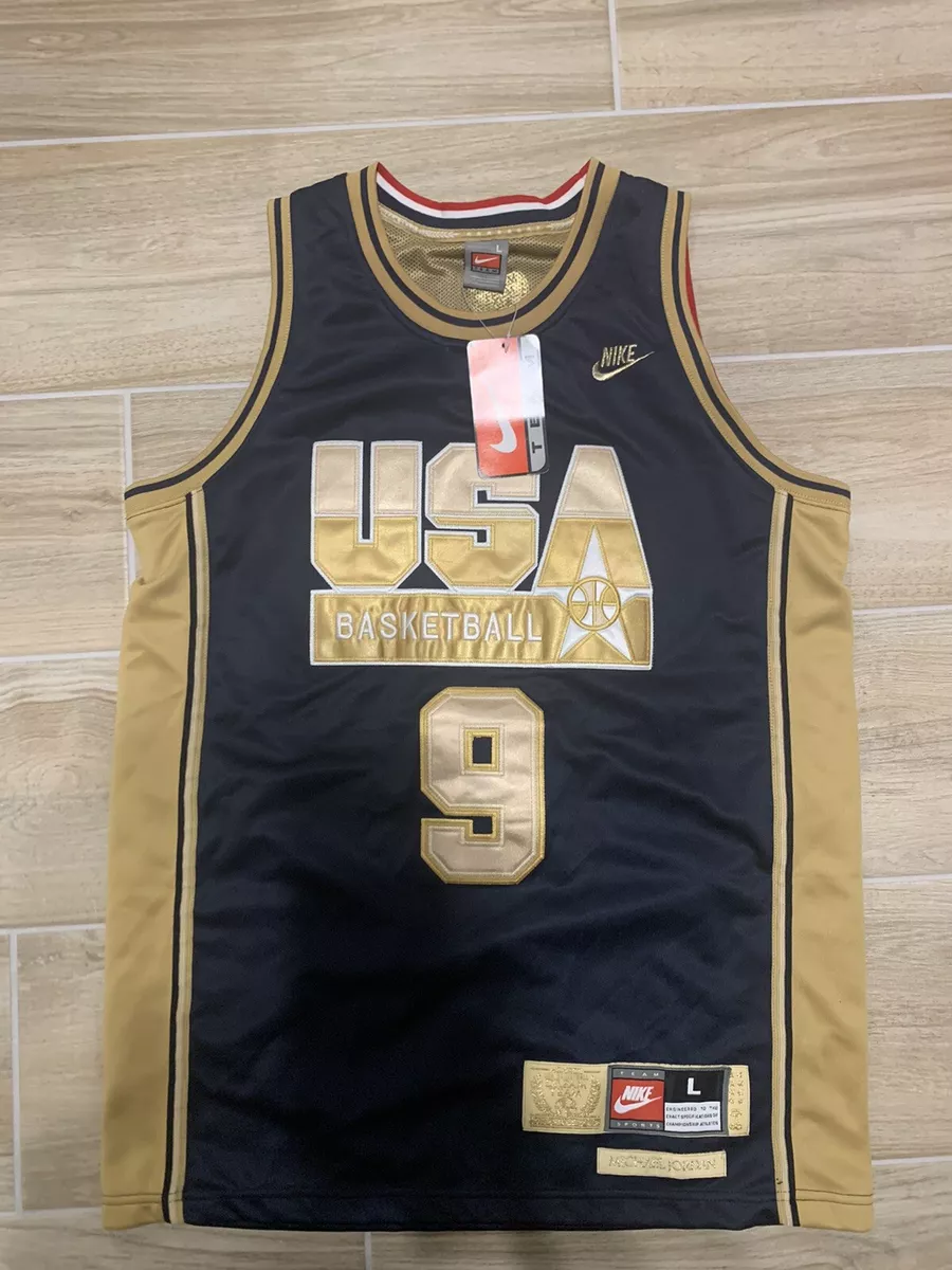 1992 Olympics Team USA #9 Michael Jordan Navy Blue Swingman Jersey