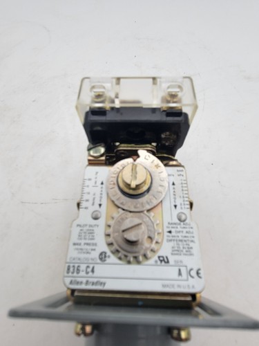 Allen-Bradley 836-C4 Bulletin 836 Pressure Control Switch 24-600V 175PSI 12.1Bar - Picture 3 of 12