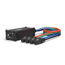 LyxPro XLR Audio 4 Channel 3 Pin Multi Network Breakout, Female Cable Adapter