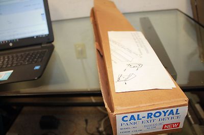 Cal-Royal 36'' Push Bar Panic Exit Device Aluminum 