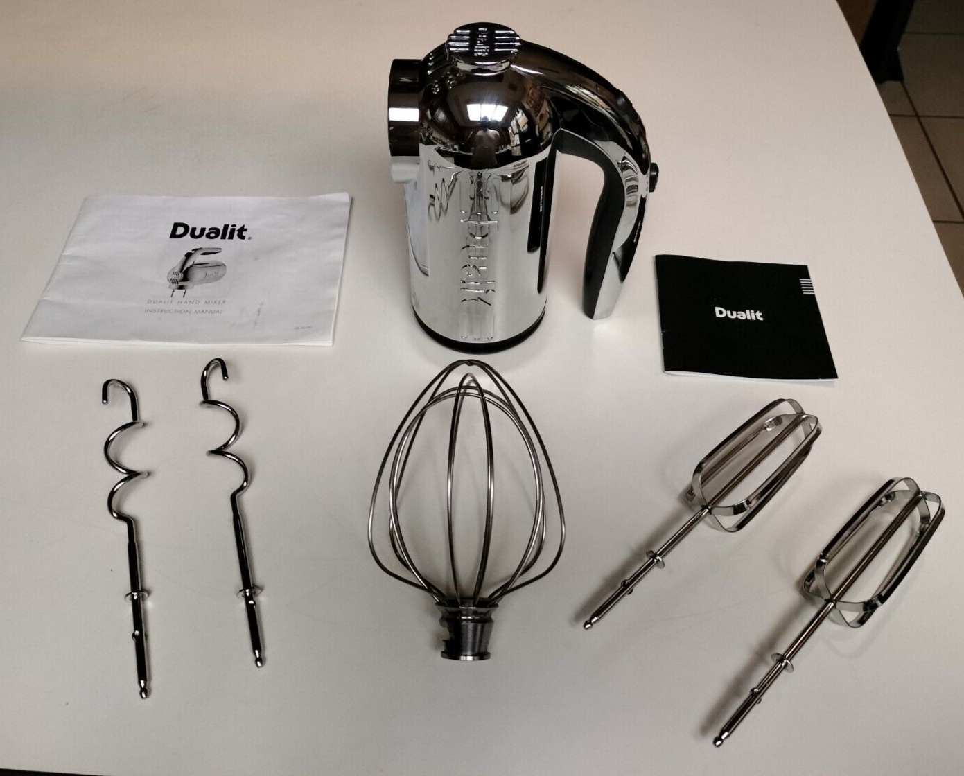 BUNDLE! TESTED! Dualit 88520 HMR1US 5 Speed Professional Chrome Hand