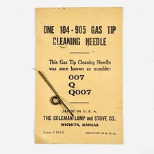 NOS US Coleman Q007 104-905 for Q99 Q77 Lantern Lamp Generator Tip Cleaner
