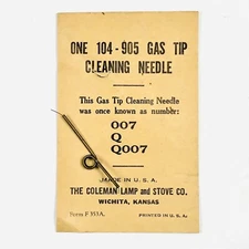NOS US Coleman Q007 104-905 for Q99 Q77 Lantern Lamp Generator Tip Cleaner