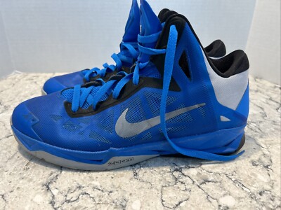 Nike Zoom Hyperchaos Men s Basketball Shoes 12  536841-400 Blue, Grey, Black