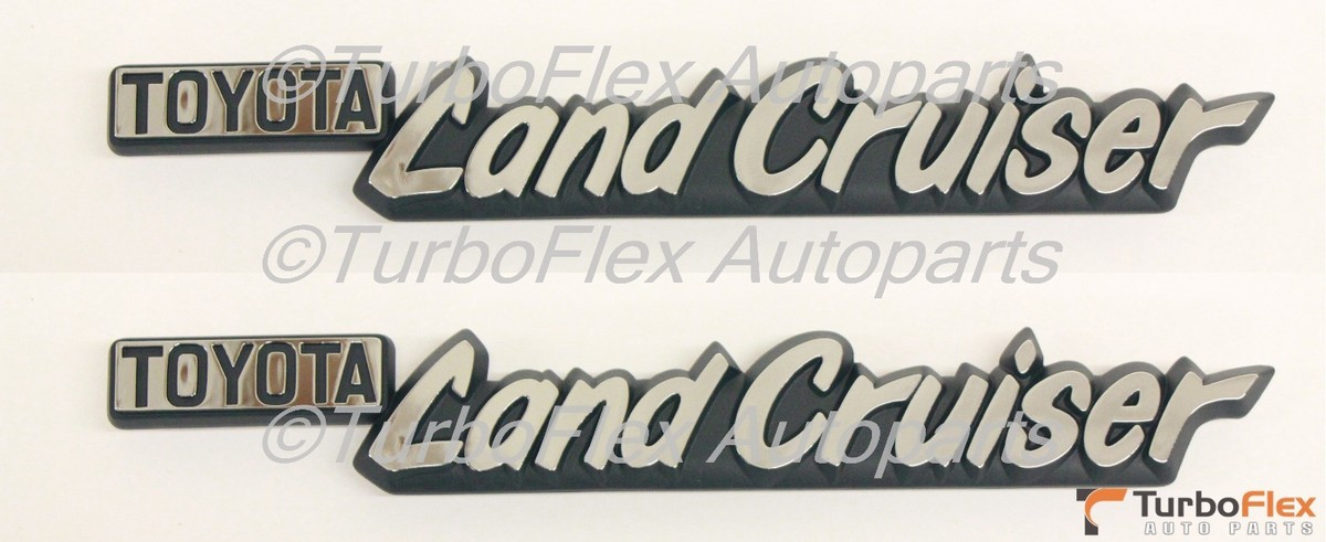Toyota Land Cruiser 1974-1981 FJ40 BJ40 Front Fender Emblem set of