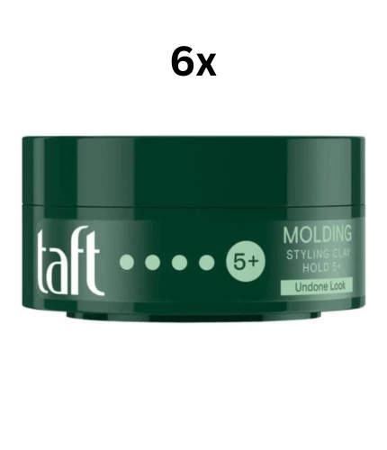 Schwarzkopf Taft - Molding Clay - Haltegrad 5+ 24 h- Matt Finish - 6x75ml
