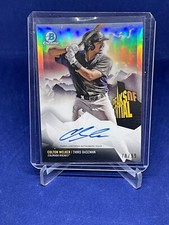 COLTON WELKER 2018 BOWMAN CHROME PEAKS OF POTENTIAL AUTO PROSPECT #D 78/99
