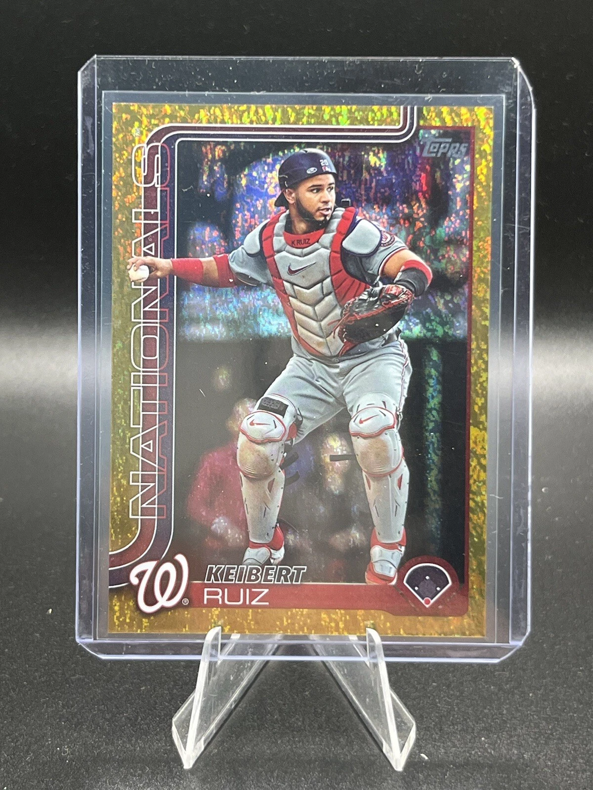 2025 Topps Series 1 Keibert Ruiz Gold Holo Foil SP #'d 46/50