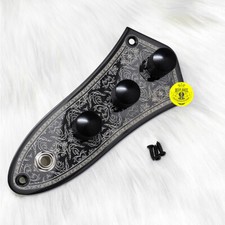 for Jazz Bass Guitar Control Plate Engraved Fully Loaded Prewired Harness Switch