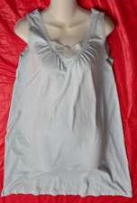 VTG Vanity Fair Womens Sz Medium Sleeveless Nightgown Cotton Blend Stretch Blue